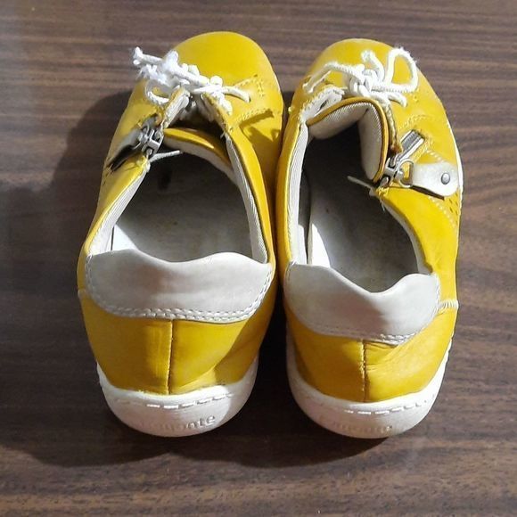 Remonte by Rieker Sneakers size 6 (36) women yellow lace up casual spring summer - Picture 4 of 8